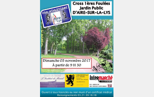 CROSS 1ERES FOULEES AU JARDIN PUBLIC D'AIRE SUR LA LYS